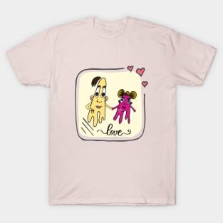 SWEET LOVERS - Original painting T-Shirt